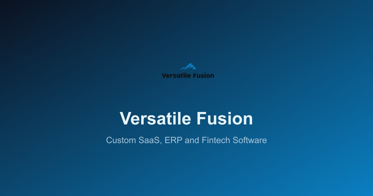 Versatile Fusion — Software Studio Behind 46+ Platforms