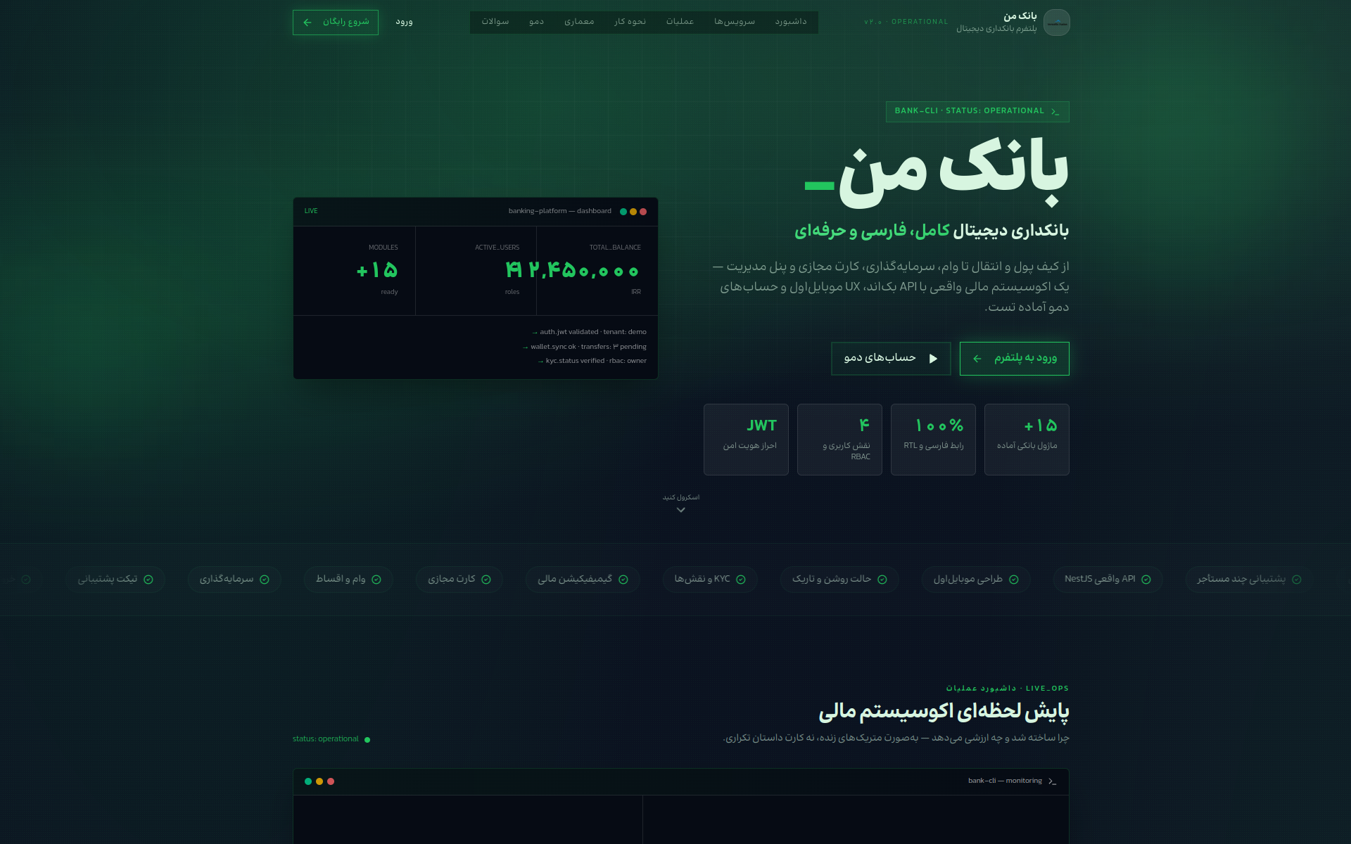 Bank Man — Digital Banking Ops Demo