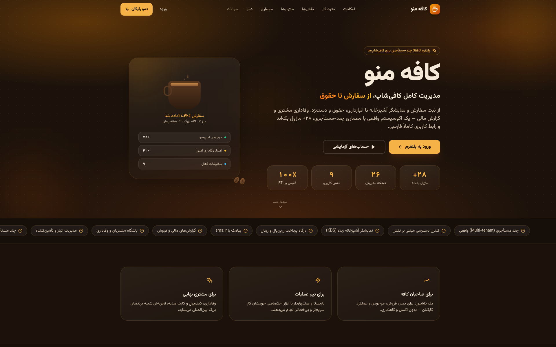 Cafe Menu — Multi-Tenant Coffee Shop Operations Platform